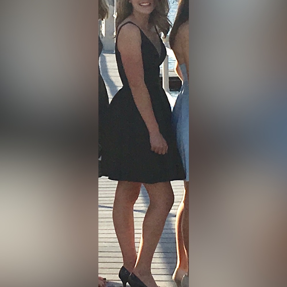 Sherri Hill Black Mini Dress - Picture 6 of 12